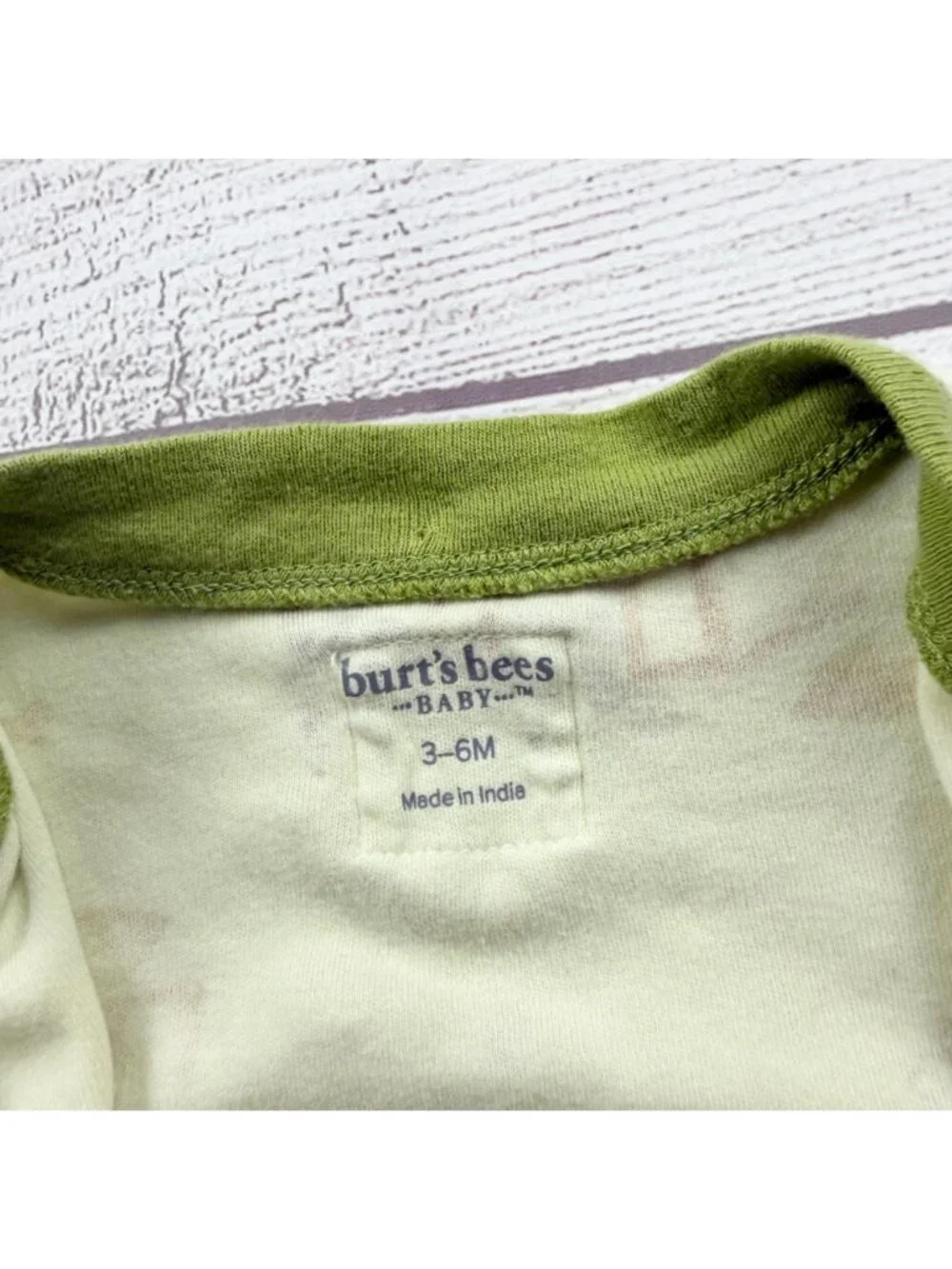 Burt's Bees Baby Organic Cotton Footed Sleeper Doghouse Print 3-6 Months